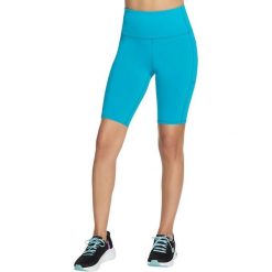 Rajstopy damskie Skechers. Niebieskie legginsy damskie Skechers, bez wzorów, z nylonu, na fitness i siłownię. Za 390.00 zł.