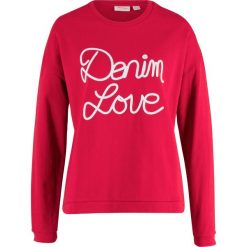 Bluza z aplikacją, długi rękaw bonprix czerwony. Bluzy damskie marki bonprix. Za 59.99 zł.