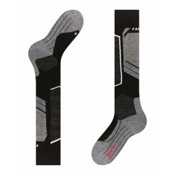 Podkolanówki Falke SK4. Czarne skarpety męskie Falke, bez wzorów. Za 168.50 zł.