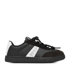 Sneakersy Kappa. Czarne trampki i tenisówki chłopięce Kappa, bez wzorów, bez zapięcia. Za 129.99 zł.