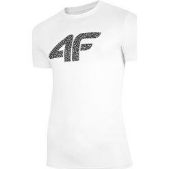 T-shirt męski TSM020 - biały. T-shirty męskie 4f. W wyprzedaży za 49.99 zł.