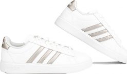 Adidas Buty damskie adidas Grand Court Cloudfoam Lifestyle Court Comfort białe GW9215 36 2/3. Białe obuwie sportowe damskie Adidas, bez wzorów. Za 317.42 zł.