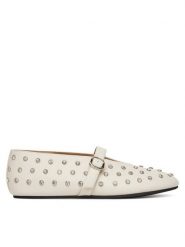Badura Baleriny NASTU-D005-68-5 Beżowy. Brązowe baleriny damskie Badura, bez wzorów, ze skóry, bez obcasa. Za 279.99 zł.