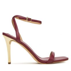 Sandały MICHAEL Michael Kors. Czerwone sandały damskie MICHAEL Michael Kors, bez wzorów, bez obcasa, na szpilce, bez zapięcia. Za 619.99 zł.