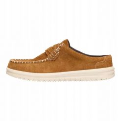 HeyDude Męskie Mokasyny Wally NXT Mule. Brązowe mokasyny męskie Hey dude, z materiału. Za 319.00 zł.