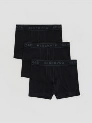 3 pack bokserek Long z wiskozy - czarny. Czarne bokserki męskie Reserved, l, bez wzorów, z wiskozy. Za 79.99 zł.