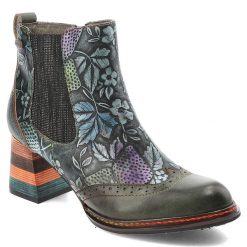 Zielone Stylowe Botki Laura Vita Eleganckie Obuwie Damskie. Zielone kozaki damskie Laura Vita, bez obcasa, na obcasie. Za 529.00 zł.