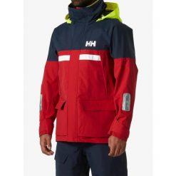 Kurtka przeciwdeszczowa męska Helly Hansen Pier 4.0 Jacket. Czerwone kurtki męskie Helly Hansen, m, bez wzorów, bez kaptura. Za 1,178.00 zł.