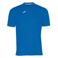 Koszulka do biegania męska Joma Combi. Niebieskie koszulki sportowe męskie Joma, m, bez wzorów, bez kołnierzyka, bez ramiączek, do biegania. Za 59.99 zł.