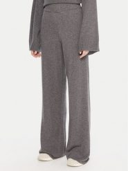 Kontatto Spodnie dzianinowe 3M0966C Szary Relaxed Fit. Szare spodnie materiałowe damskie Kontatto, m, bez wzorów, z dzianiny. Za 369.99 zł.