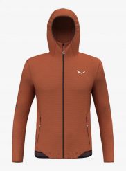 Bluza z kapturem Salewa Pedroc PL Hooded Jacket - bombay brown. Brązowe bluzy męskie Salewa, m, bez wzorów, z kapturem. Za 720.95 zł.