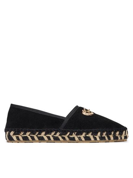 LOVE MOSCHINO Espadryle JA10552G0OIG5000 Czarny. Czarne espadryle damskie Love Moschino, bez wzorów, ze skóry, bez obcasa, bez zapięcia. Za 647.99 zł.