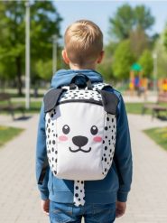 Plecak dziecięcy z motywem psa - kremowy. Białe torby i plecaki dziecięce Sinsay. Za 22.99 zł.