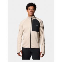 Sweter męski Columbia Triple Canyon Grid FZ II. Brązowe swetry przez głowę męskie Columbia, m, bez wzorów, bez kołnierzyka. Za 389.00 zł.