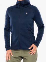 Bluza rozpinana damska Peak Performance Rider Essentials Zip Hood. Niebieskie bluzy damskie Peak Performance, xs, bez wzorów, z elastanu, bez kaptura. Za 609.39 zł.