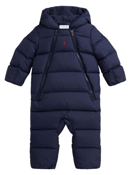 Polo Ralph Lauren Kombinezon zimowy 320P02619002 Granatowy Regular Fit. Niebieskie buty zimowe dziewczęce Polo Ralph Lauren, bez wzorów, z syntetyku, bez zapięcia. Za 759.99 zł.