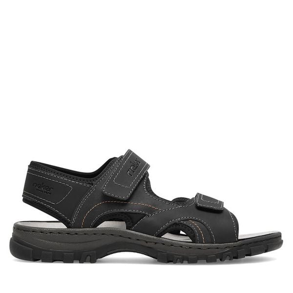 Sandały Rieker. Czarne sandały męskie Rieker, bez zapięcia. Za 339.99 zł.