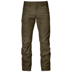 Spodnie sportowe męskie Fjallraven Nils Trousers M. Zielone spodnie sportowe męskie Fjällräven, na lato, m, bez wzorów, z bawełny, trekkingowe. Za 811.40 zł.