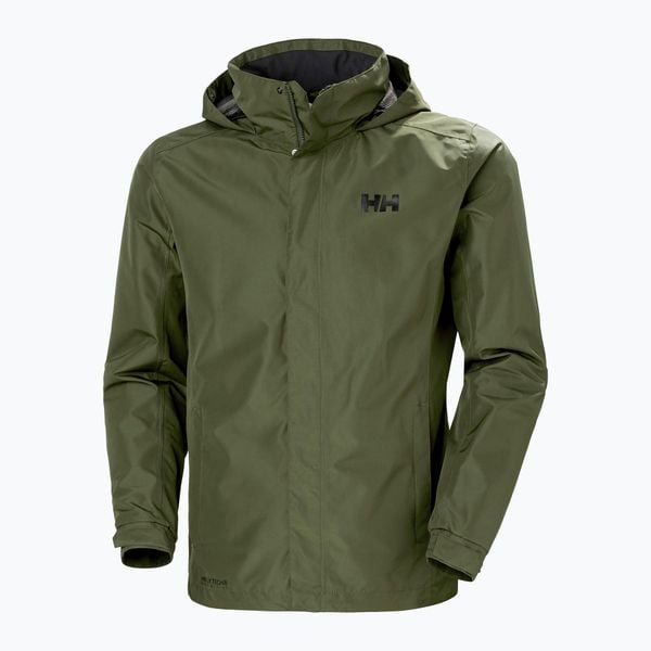 Kurtka przeciwdeszczowa męska Helly Hansen Dubliner. Zielone kurtki męskie Helly Hansen, m, bez wzorów, klasyczne, z kapturem. Za 339.99 zł.