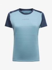 Koszulka szybkoschnąca damska La Sportiva Sunfire T-Shirt. Niebieskie t-shirty damskie La Sportiva, m, bez wzorów, z elastanu, bez kołnierzyka. Za 208.99 zł.