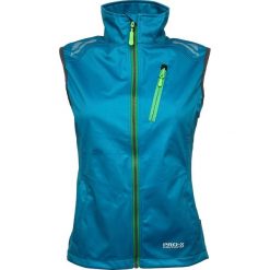 Damska wodoodporna kurtka softshell Pro-X Elements Hanna. Niebieskie kurtki damskie PRO-X ELEMENTS, bez wzorów, z softshellu, bez kaptura, trekkingowe. Za 335.00 zł.