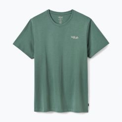 Koszulka damska Rab Stance Cirque Tee. Zielone t-shirty damskie RAB, uniwersalny, bez wzorów, z bawełny, klasyczne, bez kołnierzyka. Za 159.99 zł.