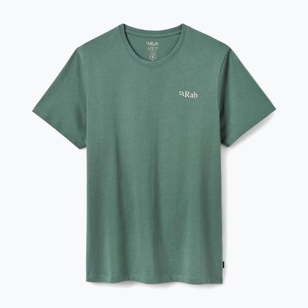 Koszulka damska Rab Stance Cirque Tee. Zielone t-shirty damskie RAB, m, bez wzorów, z bawełny, klasyczne, bez kołnierzyka. Za 179.99 zł.