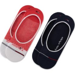 Zestaw 2 par stopek damskich TOMMY HILFIGER - 391008001 Tommy Red 684. Skarpety damskie Tommy Hilfiger. Za 44.99 zł.