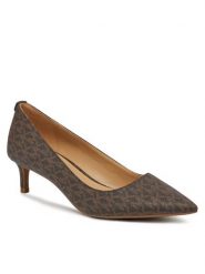 MICHAEL Michael Kors Szpilki Alina Flex Kitten Pump 40R3ALMP1B Brązowy. Brązowe szpilki damskie MICHAEL Michael Kors, bez wzorów, ze skóry, bez obcasa, bez zapięcia. Za 429.99 zł.