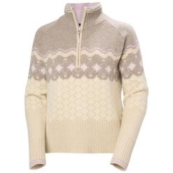 Sweter damski Helly Hansen Après. Brązowe swetry damskie Helly Hansen, l, bez wzorów, z materiału, eleganckie, bez kołnierzyka, bez ramiączek, bez kaptura. Za 697.50 zł.