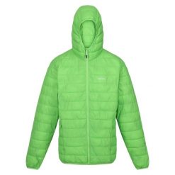 Kurtka turystyczna dla mężczyzn Hooded Hillpack z kapturem. Zielone kurtki sportowe męskie Regatta, m, bez wzorów, z poliamidu, trekkingowe. Za 139.99 zł.