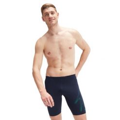 Jammerki Speedo Hyper Boom Placement - True Navy/Jungle Green - Rozmiar 40. Niebieskie kąpielówki męskie Speedo, m, bez wzorów, do pływania. Za 1,075.33 zł.