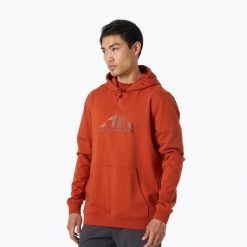 Bluza trekkingowa męska Helly Hansen Nord Graphic Pull Over Hoodie. Czerwone bluzy męskie Helly Hansen, m, bez wzorów, bez kaptura. Za 119.99 zł.
