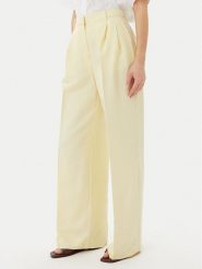 Tommy Hilfiger Spodnie materiałowe WW0WW45460 Żółty Relaxed Fit. Żółte spodnie materiałowe damskie Tommy Hilfiger, bez wzorów, z materiału. Za 449.99 zł.