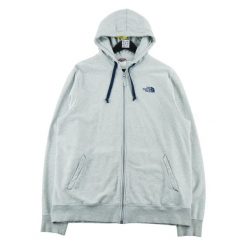 Second life - Bluza męska z kapturem na suwak The North Face - Stan dobry. Szare bluzy męskie The North Face, l, bez wzorów, z materiału, z kapturem. Za 127.76 zł.