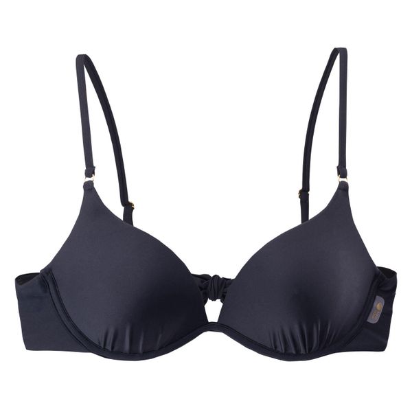 Damski top do kostiumu kąpielowego Aquawave Grape Top. Czarne topy damskie AQUAWAVE, m, bez wzorów, z elastanu, bez kołnierzyka, bez ramiączek. Za 103.70 zł.