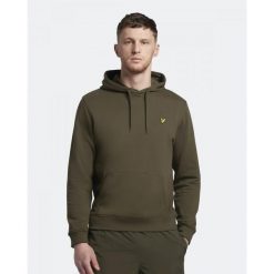 Bluza z kapturem Lyle&Scott. Zielone bluzy męskie LYLE AND SCOTT, s, bez wzorów, z bawełny, z kapturem. Za 278.50 zł.