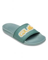 Sandały wsuwane dla Mężczyzn RIVI Zielony. Zielone sandały męskie Quiksilver, z gumy, bez zapięcia. Za 179.99 zł.