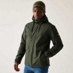 Kurtka męska zimowa ocieplana Sterlings. Zielone kurtki sportowe męskie Regatta, na zimę, l, bez wzorów, z puchu, trekkingowe. W wyprzedaży za 329.99 zł.