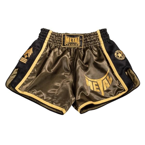 Szorty Metal Boxe Thai/Kick Extrem. Czarne szorty męskie METAL BOXE, m, bez wzorów, z materiału. Za 179.00 zł.