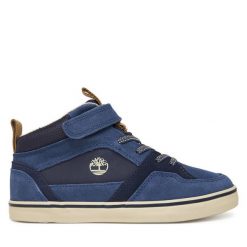 Sneakersy Timberland. Niebieskie trampki i tenisówki chłopięce Timberland, bez wzorów, bez zapięcia. Za 239.99 zł.