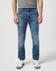 WRANGLER GREENSBORO MĘSKIE SPODNIE JEANSOWE JEANSY DŻINSY CRAFTED 112350835. Jeansy męskie Wrangler, l, bez wzorów, z jeansu. Za 229.99 zł.