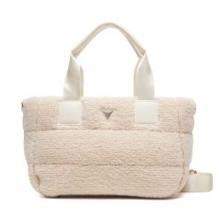 Torebka Guess. Brązowe torebki do ręki damskie Guess, z aplikacjami, klasyczne, bez dodatków. Za 249.99 zł.
