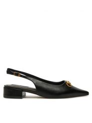 Nine West Sandały WFA2991-1 Czarny. Czarne sandały damskie Nine West, bez wzorów, ze skóry, bez obcasa, na płaskiej podeszwie, bez zapięcia. Za 119.99 zł.