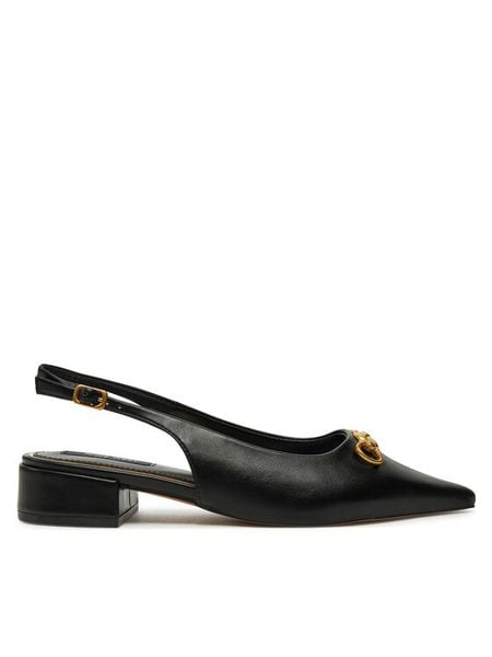 Nine West Sandały WFA2991-1 Czarny. Czarne sandały damskie Nine West, bez wzorów, ze skóry, bez obcasa, na płaskiej podeszwie, bez zapięcia. Za 119.99 zł.