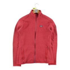 Second life - Kurtka polarowa dla kobiet - Stan dobry. Czerwone kurtki damskie Patagonia, bez wzorów, z polaru, bez kaptura, trekkingowe. Za 169.16 zł.