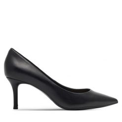 Szpilki GINO ROSSI. Czarne szpilki damskie Gino Rossi, bez wzorów, bez obcasa, bez zapięcia. Za 299.99 zł.