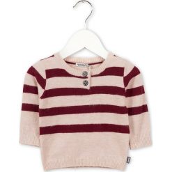 Sweter w kolorze jasnoróżowo-jagodowym. Swetry dla chłopców marki Imps & Elfs. W wyprzedaży za 82.95 zł.