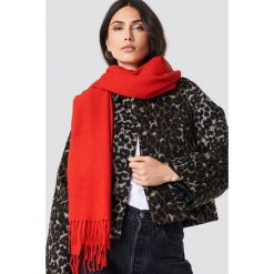 Samsoe & Samsoe Szalik maxi Accola - Red. Czerwone szaliki i chusty damskie Samsøe & Samsøe, z kaszmiru. Za 323.95 zł.