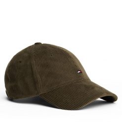 Czapka z daszkiem Tommy Hilfiger. Zielone czapki i kapelusze męskie Tommy Hilfiger, bez wzorów. Za 189.99 zł.